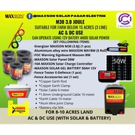 Crilight COMPLETE SET 8 HINGGA 10 EKAR PAGAR ELEKTRIK AC DAN DC MAXSON M30 3.0J / ALUMINIUM ALOY WIR