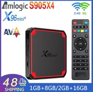 NEW X96 mini+ network set-top box Amlogic S905W4 Quad Core Smart TV Box Support Android 9.0 2.4G&amp;5G WiFi Android9.0  Set Top Box TV Receivers