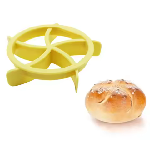 Plastic Pastry Cutter Dough Cookie Press Homemade Bread Rolls Molds Stamp Baking Dessert Tools Cooki