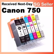 Canon 750 Cartridge 750XL Ink Cartridge Compatible for Canon MG5470 IP8770 IP7270 IX6870 IX6770 MG75