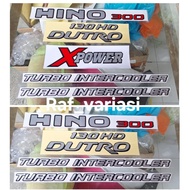 Hino 300 xpower 130hd dutro intercooler sticker Hino 300 sticker/ Dutro 130hd sticker/ Hino 300 truc