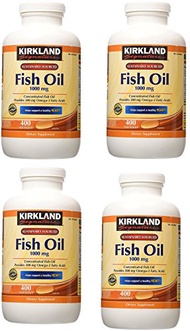 Kirkland Signature Fish Oil Concentrate with Omega-3 Fatty Acids, 1000mg, 1600 Softgels
