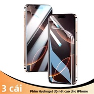 3 Miếng Dán Bảo Vệ Màn Hình Hydrogel Cho iPhone 16/14/13/12/11/15 Pro Max Mini SE X XR XS MAX Không