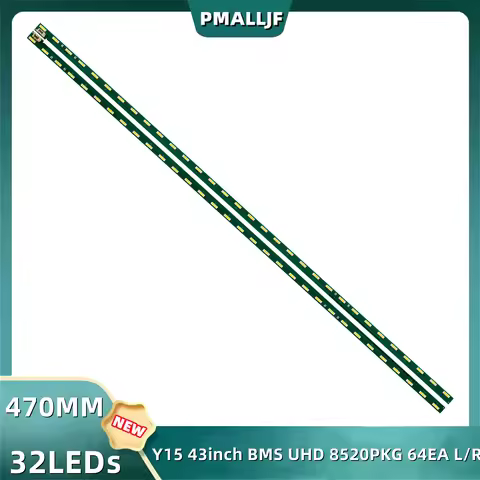 2Pcs/Set LED Backlight Strip For Y15 43inch BMS UHD 8520PKG 64EA L/R -TYPE V0.4141111 43UF690V 32 la