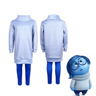 SWEET TIM Halloween ความโกรธความกลัว ชุดคอสเพลย์ Inside Out 2 ความโศกเศร้า การ์ตูนลายการ์ตูน แต่งตัว