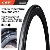 CST Bicycle Tire Inner And Outer Tube 700*23c25c28C Road Bike Anti-Prick Outer Tire Universal Fixed 