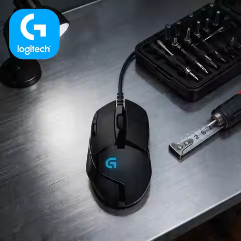 Logitech G402 Wired Gaming Mouse 500 IPS Tracking Speed 8 Buttons 20M Clicks Anti-Slip for Custom Ga