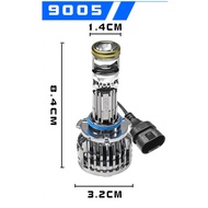 HH Y9D รุ่นใหม่2024 1คู่ หลอดไฟหน้าLedมินิโปรเจคเตอร์ รุ่นY8 Y9 Y6 ขั้ว H4 H7 H11 HB3 HB4 RHD ไฟหน้า