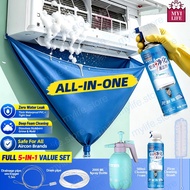 Aircond Cleaning Bag 1 Set Airconditioner Clean Cover Aircondition Tool Cleaner Air Condition Cleani
