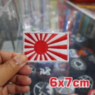 JAPANESE FLAG EMBROIDERED FLAG PATCH EMBROIDERY PATCH