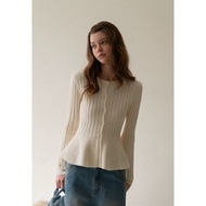 [EGGKA] Korean style slim wool Cardigan