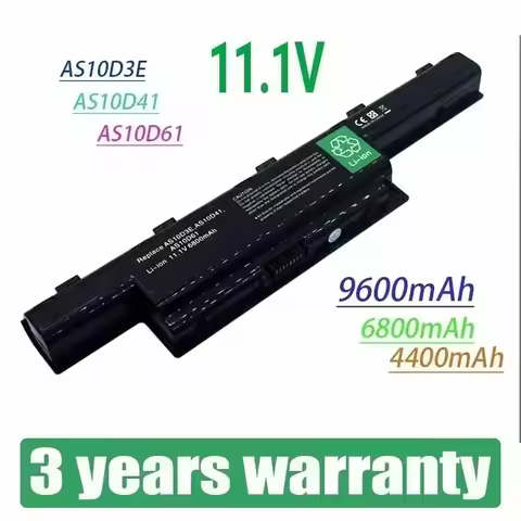2025🔋 Laptop Battery for Acer Aspire V3 5741 5742 5750 5551G 5560G 5741G 5750G AS10D31 AS10D51 AS10D