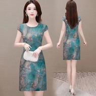 Cod 2025 Summer New Style Slim Fit Retro Mid-Length Cheongsam Dress - FV4V