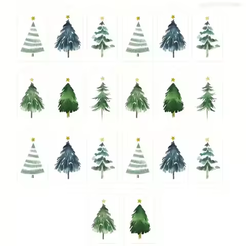 20 Pcs Christmas Labels with Hole Christmas Gift Tagged for Christmas Decoration F0T1