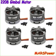 4set/lot MARSPower Brushless Gimbal Motor 2208 80T For Gopro CNC Digital Camera Mount FPV Free shipp
