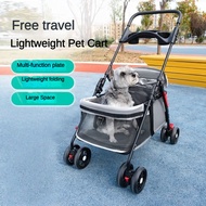 〖〗 Pet Car Dog Cart Pet Cat Dog Cart Dog Cat Cat Teddy Trolley Outing Small Pet Cart Detachable Dog 
