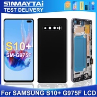S10 Plus For Samsung Tested S10+ G975F G975U G975W G975 LCD Display Touch Screen Digitizer Assembly 