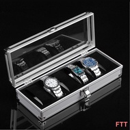 waterproof watch ☁❈Aluminium / PU Leather Watch Case Box 6 10 12 20 24 Slot