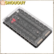 SHOUOUY 2 in 1 Fan Hub, with  3Pin ARGB ARGB PWM Fan Hub, Portable SATAs Interface 4Pin PWM  Fan Hub