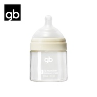 gb baby glass milk bottle designed to mimic breast milk medium borosilicate glass is heat-resistant