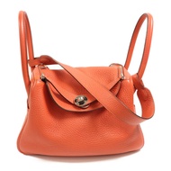 HERMES Clemence皮革Lindy 26肩背袋Rouge Pivoine