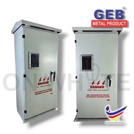 GEB Three Phase & Neutral 3phase Outdoor KWH Meter Box (Metal) 43” x 19” x 12” inch weatherproof kot