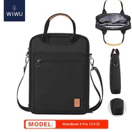 กระเป๋าสะพายไหล่สำหรับโน้ตบุ๊ก Huawei Matebook 14 นิ้ว ป้องกันการตกหล่นได้ ซิปปิด ผ้าไนลอน สำหรับผู้