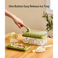 Silicone ice box ice mold refrigerator large capacity press household ice storage box with cover ice box ice box