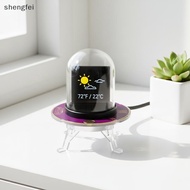 [shengfei] Weather Forecast Table Clo Multifunctional Digital with  Exchange Rate Display for Home D