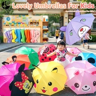 Creative 3D Ear Animal Kids Umbrella Cartoon Capybara Unicorn Long Handle All-Weather Umbrella