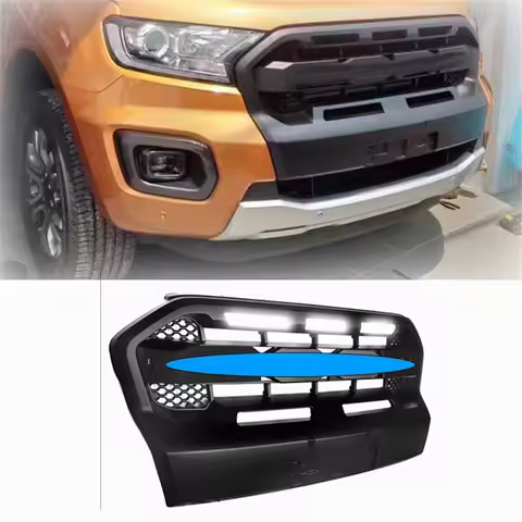 DUKE4WD Modified Front Racing Grille Wildtrak Grills Fit for FORD Ranger T7 T8 2015-2021 Mesh Mask C