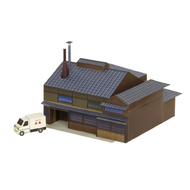 DIY Papercraft Diorama Fortune Cookie Factory Print Miniature Paper Pattern