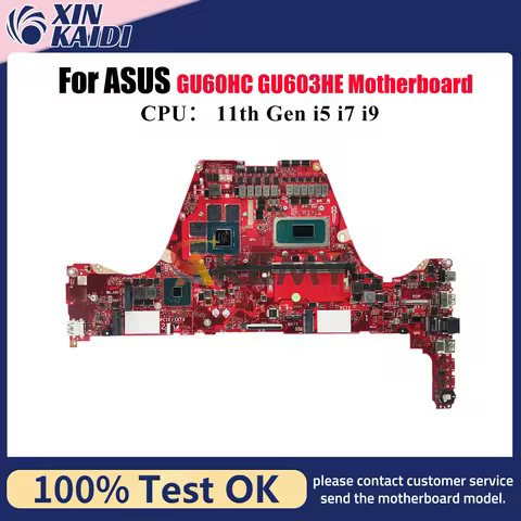 GU603HE Laptop Motherboard For ASUS ROG Zephyrus M16 GU60HC GU603 GU603HE Mainboard W/ 11th Gen i5 i