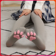 Simulation 3D Cat Paw Knee Length Socks Women's Underwear Cat Paw Socks & Stockings