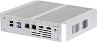 4K Mini PC, Small Computer, Server, HTPC, Intel Gen 10th Core I7 1065G7, Windows 11 or Linux Ubuntu, HUNSN BM26, WiFi, BT, 2 x HDMI, 2 x LAN, Optical, 4G Support, 16G RAM DDR4, 256G SSD, 1TB HDD