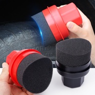 Car Tire Shine Sponge Car Curve Tire Shine Sponge with Lid for Vehicle Tire Waxing Polishing