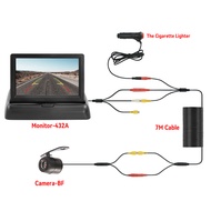 【Support-Cod】  4.3 Tft Lcd Hd Screen Folding Car With Rear View Camera Reverse Image Digital Tft Lcd