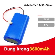 Pin sạc 3.7V cho loa trợ giảng loa bẫy chim dung lượng 4000mAh pin 18650 hùng lỳ
