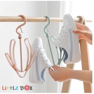 Littlebox Shoe hanger, outdoor wind-proof hook / Penyangkut rak kasut, cangkuk kalis angin luar / 鞋架衣架，创意双钩户外防风钩