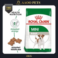 [AAOO Pets] Royal Canin Mini Adult (4kg) Dry Dog Food Makanan Anjing - Size Health Nutrition - Dog F