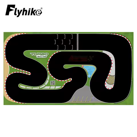 160x90cm 180x80CM Portable Turbo Racing Rubber Mat Track 1:76 RC Mini Car Track Race Runway for Tabl