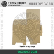 BOX ONLY Starbox Snap Lock Corrugated Box (Box Only) Cap Box 20x20x15cm (Cap not Included)