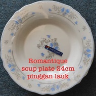 ARCOPAL/LUMINARC ROMANTIQUE Soup Plate 24cm[pinggan lauk] (loose) - cookware vintage