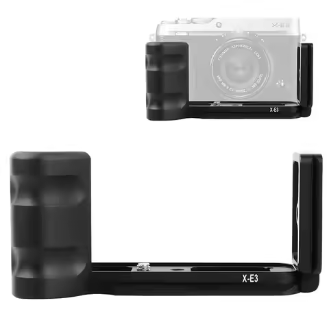 Metal Quick QR Release L Plate Bracket Hand Grip for Fuji FUJIFILM Mirrorless X-E3 XE3 Camera Arca-S