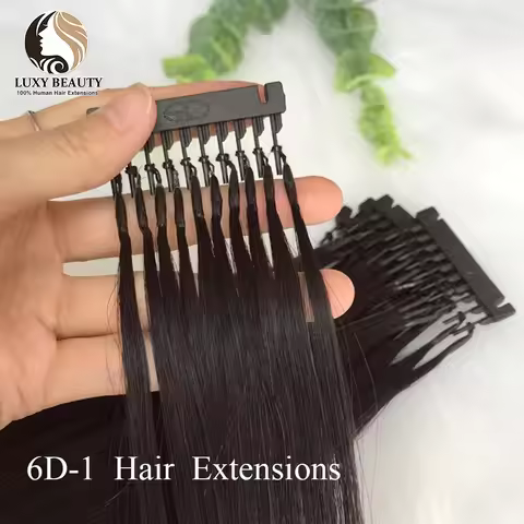 6D-1 Hair Extensions For Salon DIY 6D-1 Generation 100% Human Hair Extensions Micro Beads Blonde 60#