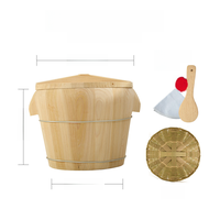 Fir Rice Steaming Barrel For Home Steamer Rice Barrell Small Size Steaming Barrel Commercial Dedicat