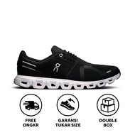 CLOUD 6 BLACK WHITE RUNNING SHOES