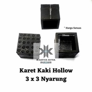 Karet Kaki Meja Kursi Rak Besi Hollow 3x3 Nyarung / Mangkok