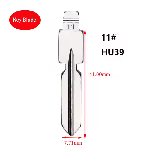 10pcs 11# HU39 Metal Uncut Blank KD Remote Key Blade for Mercedes Benz W168 W124 W202 W210 W211 W203