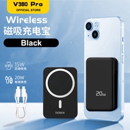 V380 PRO Mini Powerbank fast charging 10000mAh/12000mAh  20W Magnetic Wireless Powerbank for Samsung